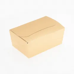 375g Fold Flat Ballotin; Shiny Gold